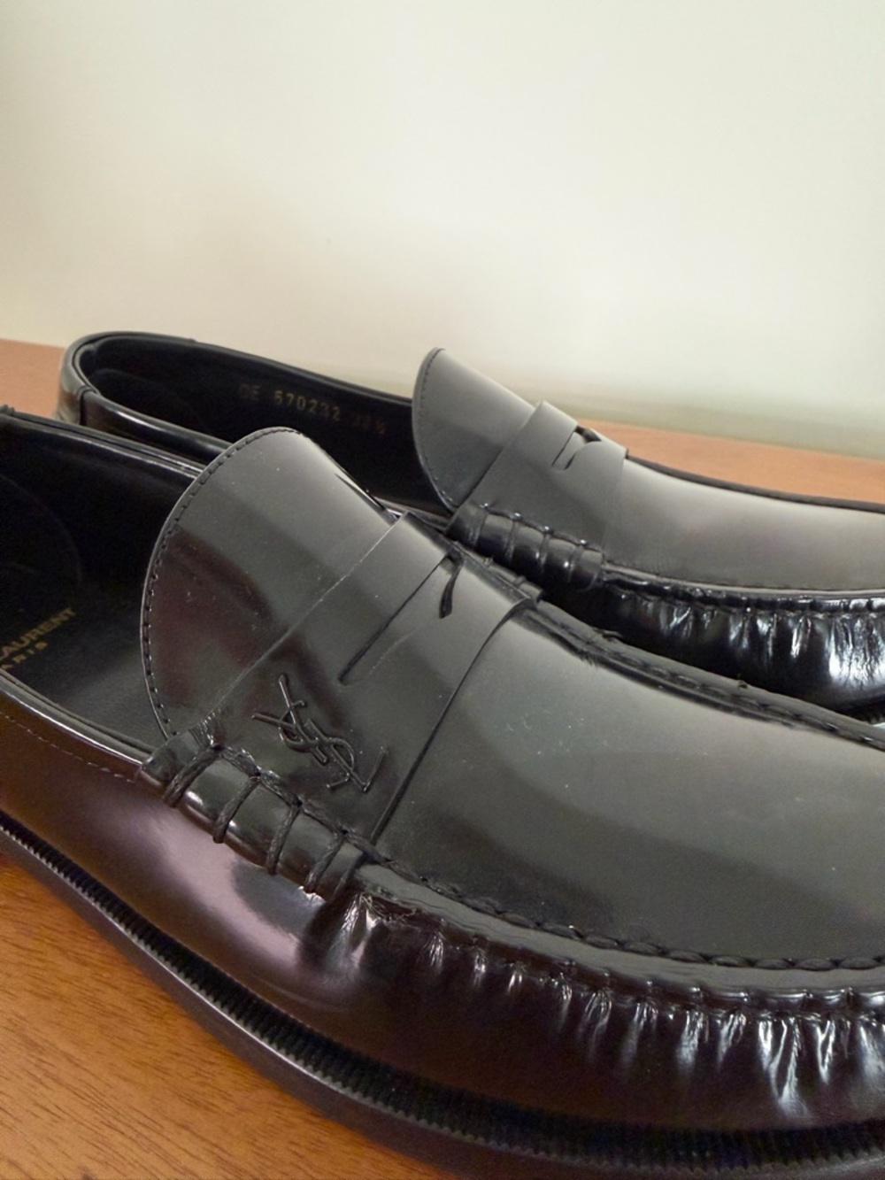 Saint Laurent Black Patent Leather Loafers - women - Picture 4 of 8